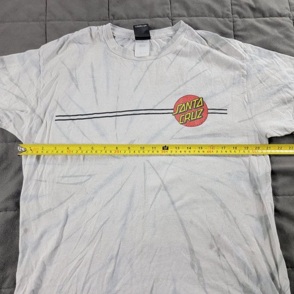 Santa Cruz Classic Dot Mens Large White T Shirt Tee Skateboard Athletic Casual - Picture 7 of 10